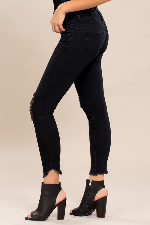 Women's TULIP Jeans in Black - Flyy By Nyte 